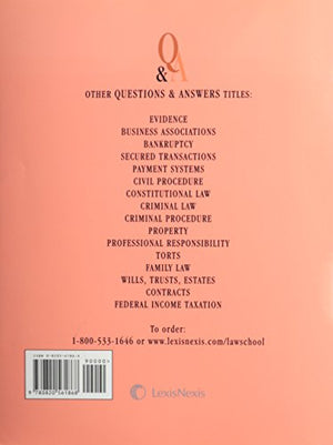 Questions & Answers: Civil Procedure (Multiple Choice and Short Answers Questions and Answers, First,Used