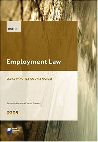 Employment Law 2009: LPC Guide,Used