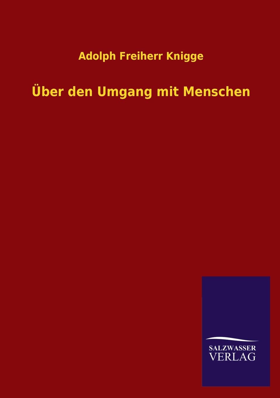 ber den Umgang mit Menschen (German Edition),Used