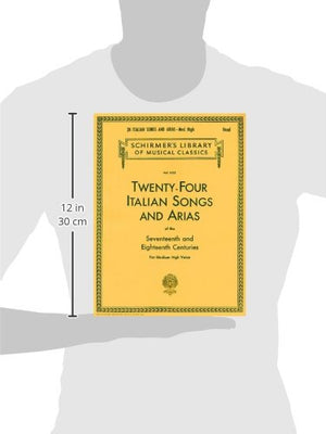 Twentyfour Italian Songs & Arias Of The Seventeenth And Eighteenth Centuries: Medium High Voice (Schirmer'S Library Of Musical -new