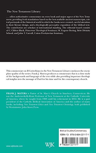 II Corinthians: A Commentary (The New Testament Library),Used