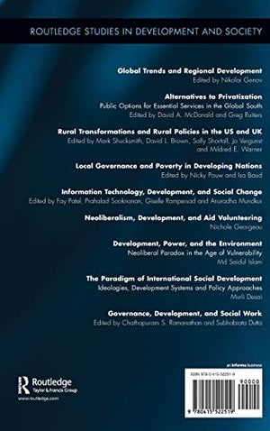Governance, Development, and Social Work (Routledge Studies in Development and Society),Used