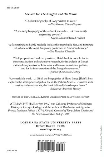 The Kingfish And His Realm: The Life And Times Of Huey P. Long (Jules And Frances Landry Award),New