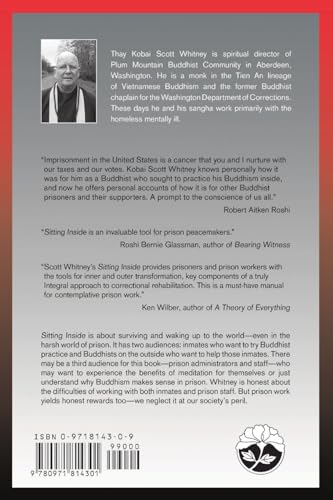 Sitting Inside: Buddhist Practice in America's Prisons,Used