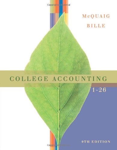 College Accounting, Chapters 126,New