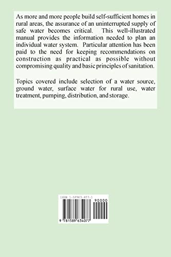 Manual of Individual Water Supply Systems,Used