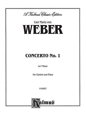 Clarinet Concerto No. 1 in F Minor, Op. 73 (Orch.): Part(s) (Kalmus Edition),Used