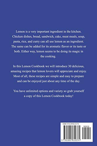 Lemon Cookbook: Delicious Lemon Recipes for All Lemon Lovers,Used