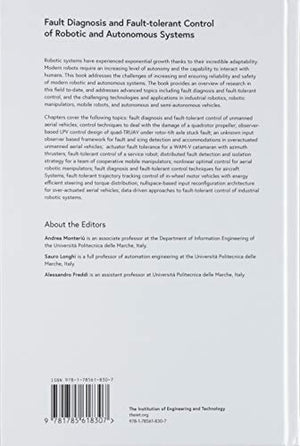 Fault Diagnosis and FaultTolerant Control of Robotic and Autonomous Systems (Control, Robotics and Sensors),Used