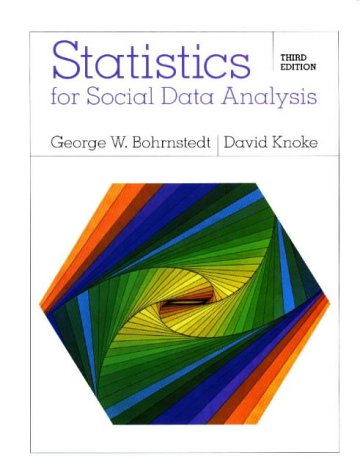 Statistics for Social Data Analysis,New