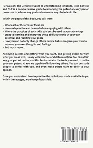 Persuasion: The Definitive Guide to Understanding Influence, Mindcontrol and NLP (Persuasion Series) (Volume 1),Used