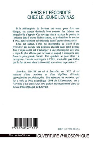 Eros et fcondit chez le jeune Levinas (French Edition),Used