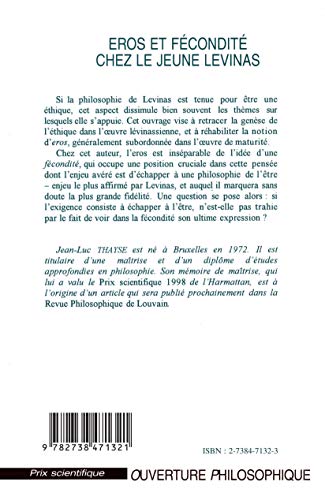 Eros et fcondit chez le jeune Levinas (French Edition),Used
