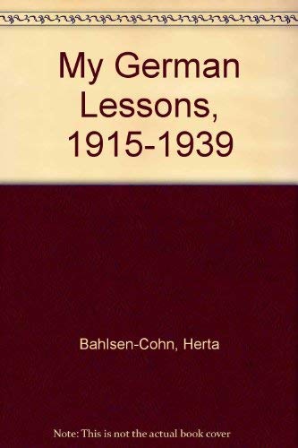 My German Lessons, 19151939,Used