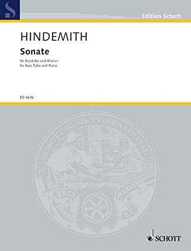 Sonate Fur Basstuba Und Klavier (1955): (sonata for Bass Tuba and Piano) (Edition Schott),Used