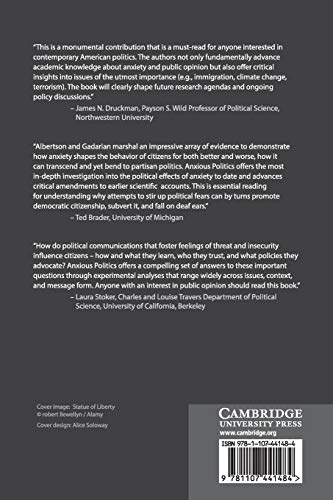 Anxious Politics: Democratic Citizenship in a Threatening World,Used