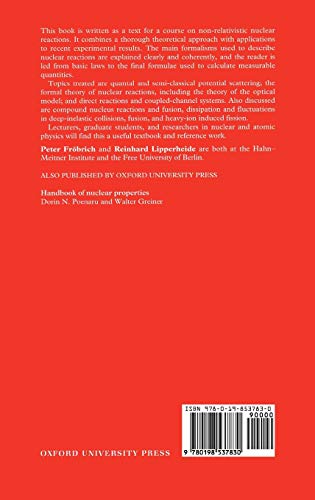 Theory of Nuclear Reactions (Oxford Studies in Nuclear Physics),Used
