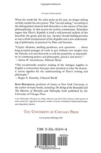Socrates' Second Sailing: On Plato's Republic,Used