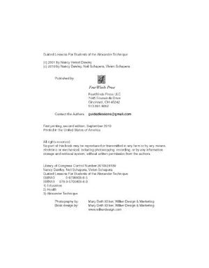 Guided Lessons For Students of the Alexander Technique