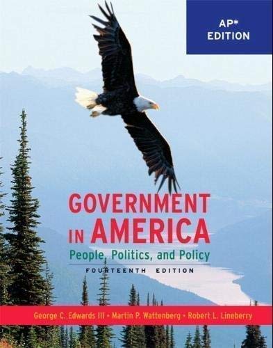 Government in America: People, Politics, and Policy (*AP Edition),Used