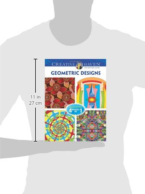 Creative Haven GEOMETRIC DESIGNS Coloring Book: Deluxe Edition (Creative Haven Coloring Books),Used