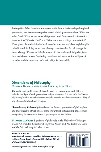 Philosophical Ethics: An Historical And Contemporary Introduction (Dimensions of Philosophy),Used