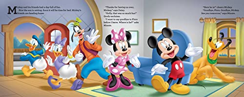 Studio Fun International Disney Mickey Mouse Funhouse: Good Night, Mickey! 8x8 Book with Flaps