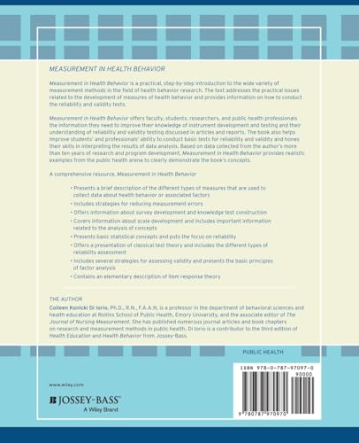 Measurement in Health Behavior: Methods for Research and Evaluation,New