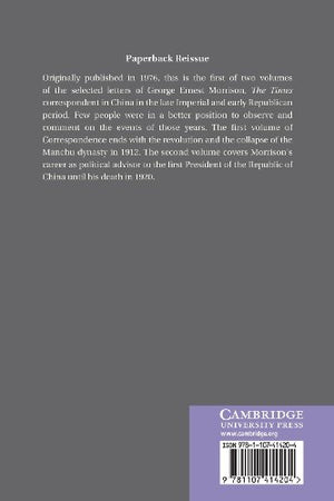 The Correspondence of G. E. Morrison 189512,Used