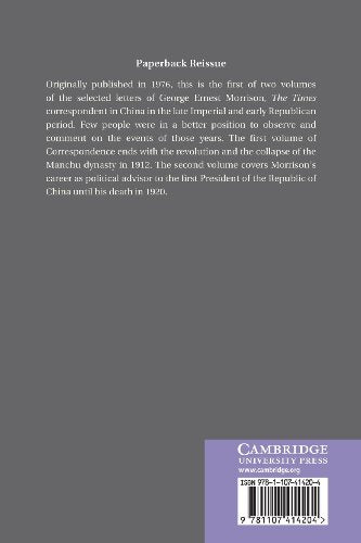 The Correspondence of G. E. Morrison 189512,Used