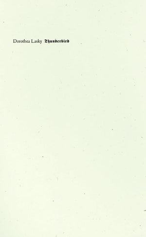 Thunderbird (Wave Books),Used