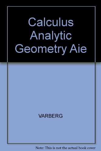 Calculus Analytic Geometry Aie,Used
