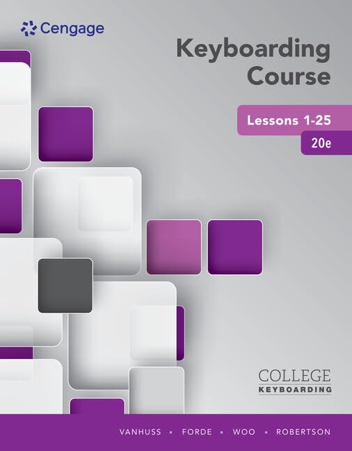 Keyboarding Course Lessons 125,Used