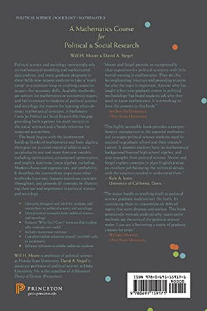 A Mathematics Course for Political and Social Research,Used