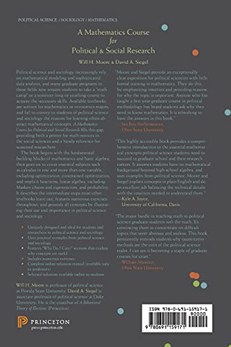 A Mathematics Course for Political and Social Research,Used