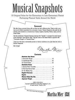 Musical Snapshots, Bk 1: 10 Original Solos for the Elementary Pianist Portraying Musical Visits Around the World,Used
