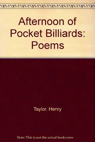 Afternoon of Pocket Billiards: Poems,Used