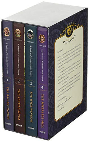 A Series of Unfortunate Events #1-4 Netflix Tie-in Box Set-Used
