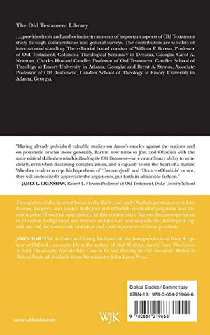 Joel and Obadiah: A Commentary (The Old Testament Library),New