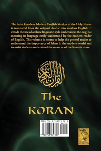 The Koran: Saint Gaudens Modern English Version,Used