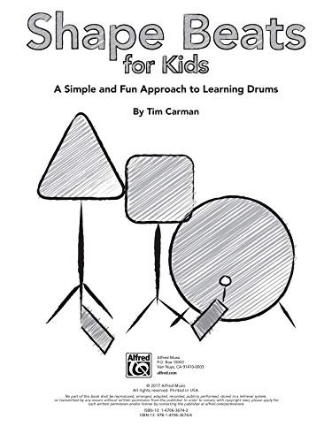 Shape Beats for Kids: A Simple and Fun Approach to Learning Drums, Book & Online Audio/Software,New
