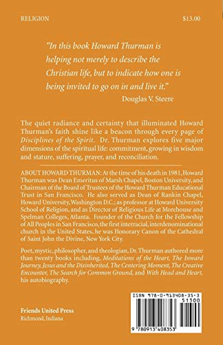 Disciplines of the Spirit (Howard Thurman Book),New