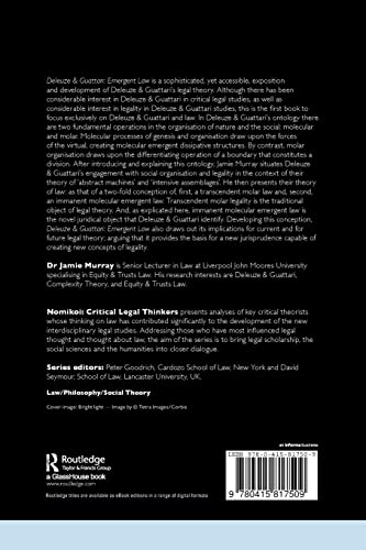 Deleuze & Guattari (Nomikoi: Critical Legal Thinkers),Used