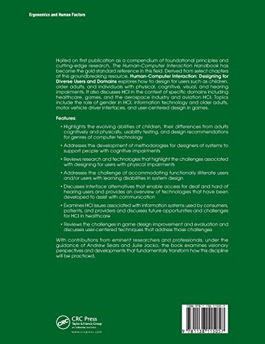 HumanComputer Interaction: Designing for Diverse Users and Domains (Human Factors and Ergonomics),Used