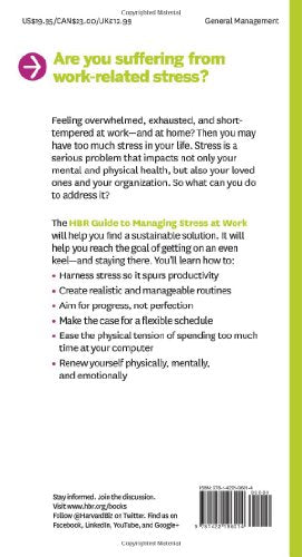 HBR Guide to Managing Stress at Work (HBR Guide Series),Used