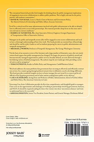 Governing CrossSector Collaboration (Bryson Public and Nonprofit Management),Used
