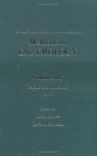 Methods In Enzymology, Volume 147: Peptide Growth Factors, Part B