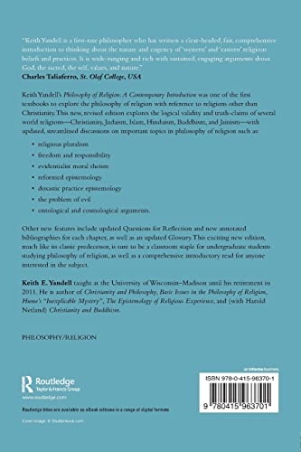 Philosophy Of Religion (Routledge Contemporary Introductions To Philosophy),New