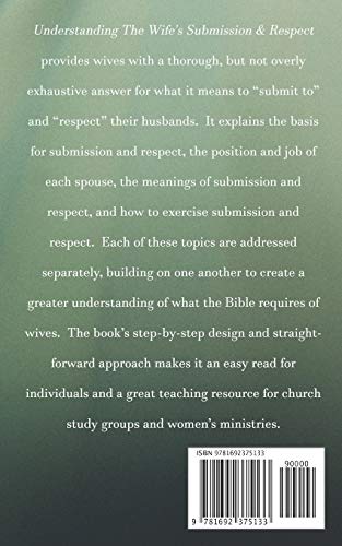 Understanding The Wife's Submission and Respect,Used