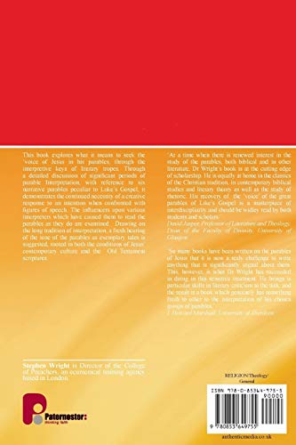 Pbtm: Voice Of Jesus The (Paternoster Biblical Monographs),Used